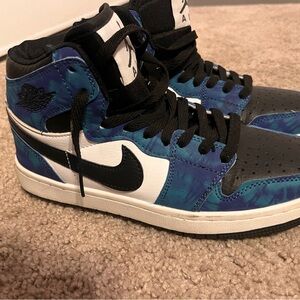 Nike High Top Sneakers - Blue, Black, and White